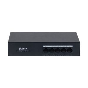 Switch Dahua no administrable DH-PFS3005-4GT-36 de 5 puertos Gigabit con 4 puertos PoE