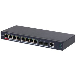 Switch Dahua administrable Capa 2 DH-S4210-8GT-110 de 10 puertos gigabit, con 8 puertos PoE