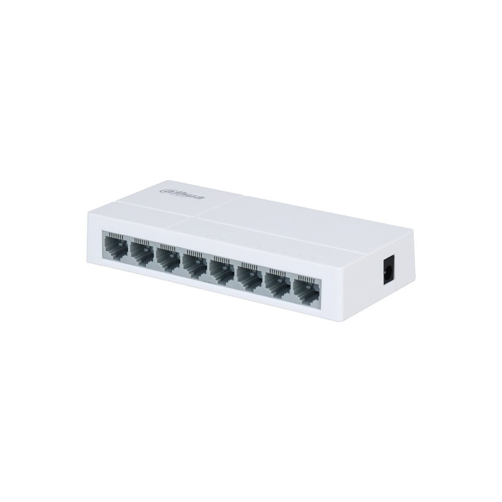 DAHUA PFS3008-8ET-L - Switch para Escritorio de 8 Puertos Fast Ethernet/  10/100/ Diseno Compacto/ Capa 2/ switching 1.6 Gbps/ Velocidad de Reenvio  de Paqutes 1.19 Mbps/ - Isten Telecomunicaciones