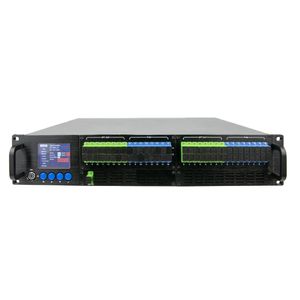 EDFA con WDM de 32 puertos 77BEYA WSEE LASER, entrada RF para CATV SC/APC, 32 entradas PON SC/UPC y 32 salidas SC/APC