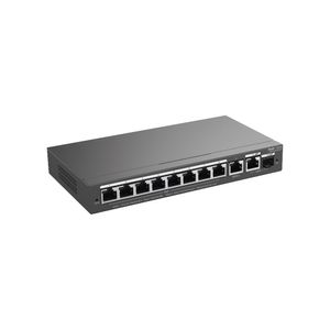 Switch Capa2 Reyee RG-ES210GS-P administrable cloud de 10 puertos con 8 puertos PoE y 1 puerto combo