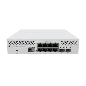 Switch Capa 3 de MikroTik CRS310-8G+2S+IN con 8 puertos ethernet 2.5 Gigabit y 2 ranuras SFP+