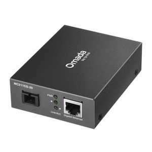 MC211CS-20 Convertidor de Medios Gigabit WDM de 1 Hilo para 20 KM