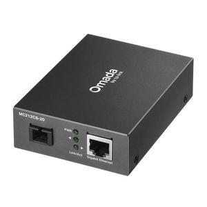 MC212CS-20 Convertidor de Medios Gigabit WDM de 1 Hilo para 20 KM