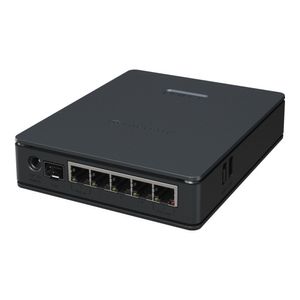 Router MikroTik E62iUGS-2axD5axT de 5 puertos gigabit y 1 puerto SFP (2.5G) WiFi6