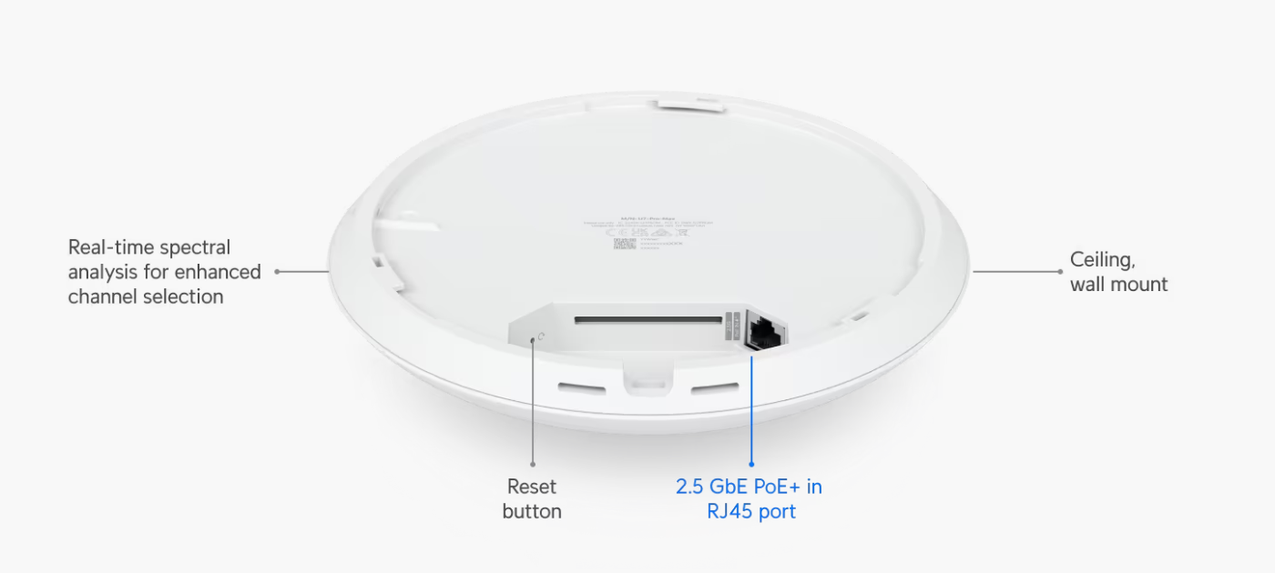 Punto de Acceso Ubiquiti UniFi U7-Pro-Max WiFi7, Triple banda con